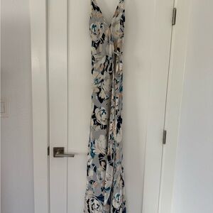 Yumi Kim Rush Hour Floral Maxi Dress - Blue, Gray, and Cream